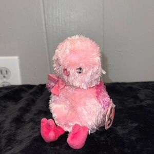 Ty Pink Plush Bird Toy